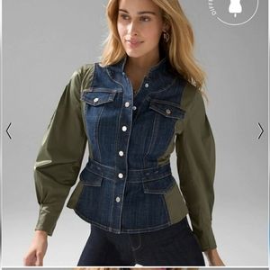 White House Black Market Drama Sleeve Jacket